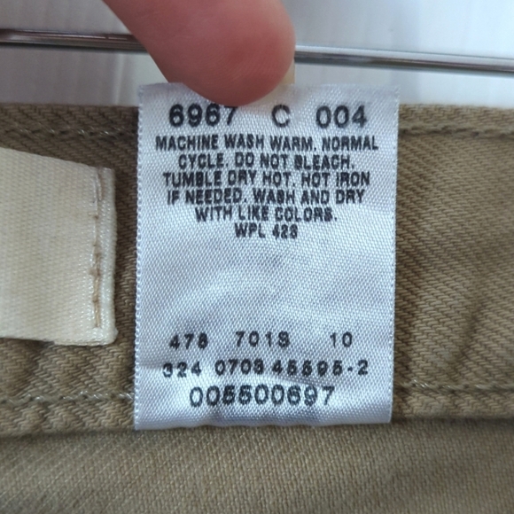 Levi's Y2K Vintage 550 Classic Relaxed Fit Straight Leg Jeans Tan Brown 34 x 32 - Picture 11 of 16